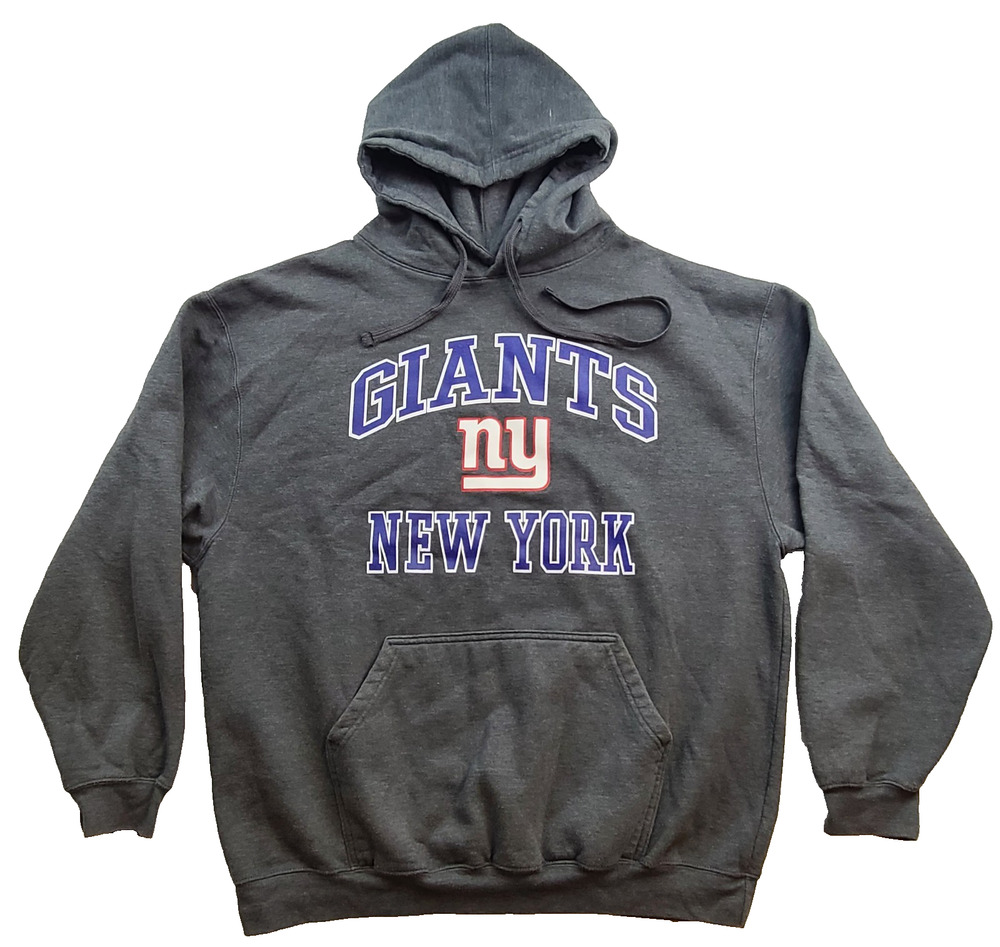 New York Giants Fanatics Hoodie Men's 1XL Charcoal Gray Pullover NFL Football